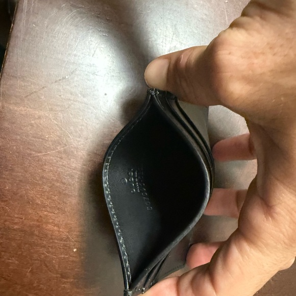 Brand New pre owned Gucci Interlocking G Logo Leather Card Holder perfect gift - Picture 8 of 10